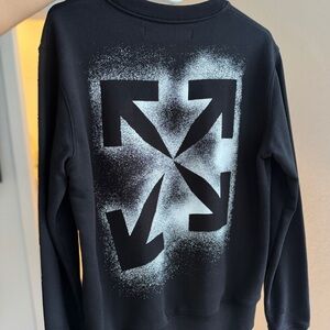 Off-White Black Graphic Sweater